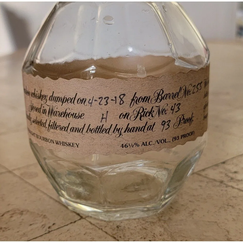 Blanton’s Single Barrel Bourbon | Dumped 4-23-18 | Warehouse H | “L” Stopper...